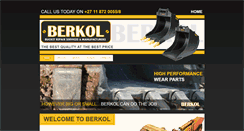 Desktop Screenshot of berkol.co.za