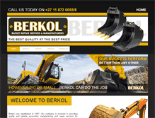 Tablet Screenshot of berkol.co.za